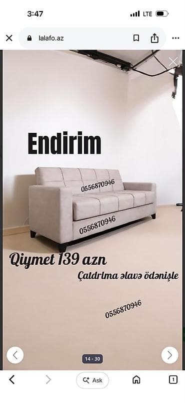Divan, Yeni, Açılan, Bazalı, Parça, Ödənişli çatdırılma lalafo.az -da Divan, Yeni, Açılan, Bazalı, Parça, Ödənişli çatdırılma