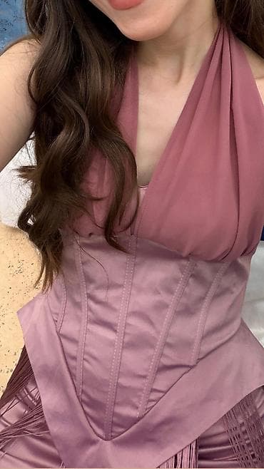 ic geyim: Məhsul: Qadın gecə/ziyafət paltarı - Rəng: Toz-çəhrayı (rose mauve — 2