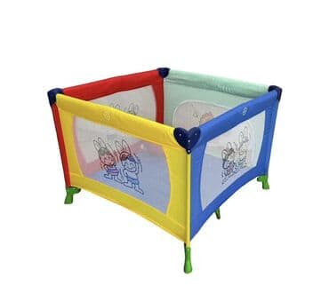 Uşaq oyun manesi / playpen - Dördkünc konstruksiya, sabit plastik