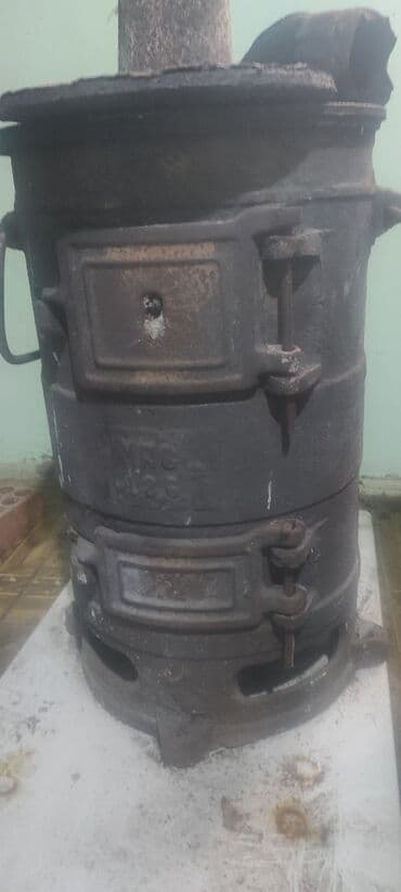 Boçkalar və çəlləklər: Döküm soba – kömür/odunla işləyən - Material: ağır döküm gövdə — 3