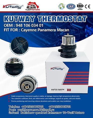 KUTWAY Thermostat OEM: 948 106 034 01 Uyğunluq: Porsche Cayenne