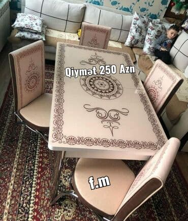 mətbəxt stol: Mətbəx üçün, Yeni, Açılan, 4 stul — 1