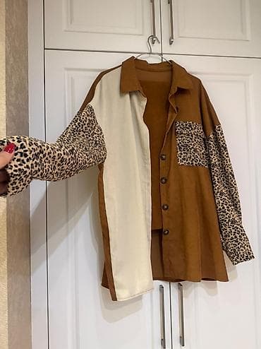 şifon fasonlar instagram: Qadın üst geyimi – patchwork dizaynlı oversize köynək - Rənglər — 2