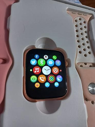 nabi watch: Apple watch T55pro Heç bir problemi yoxdu 2 kəmərli✅️ Adapdır✅️ — 4