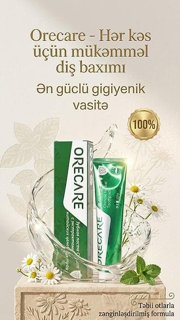 Orecare Çin Otlu Diş Məcunu - Gündəlik ağız gigiyenası üçün güclü — 2