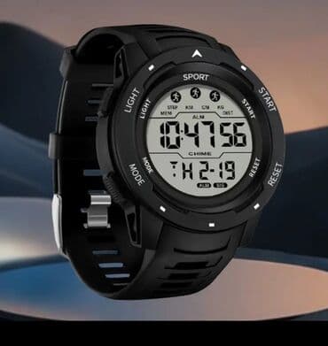 elektron saat oyrənmək: - Ekran: Böyük rəqəmsal displey, mavi arxa işıq (LIGHT düyməsi) – — 2