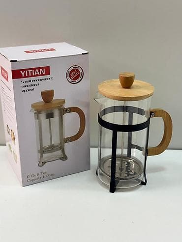 cay dəsmali: Qəhvədan, Dəm, Şüşə, 1 l — 1