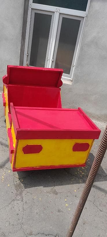 Uşaq üçün taxta “maşın” konstruksiyası - Material: tamamilə ağacdan — 2
