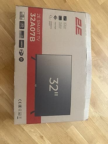 regular televizorlar: 2E Smart TV 32A07B – 32" HD LED Smart televizor 1 ay işlənib yeni — 1