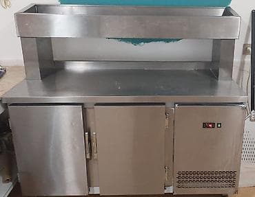 Pizza dəzgahı – üstü soyuduculu, peşəkar mətbəx üçün. Xüsusiyyətlər