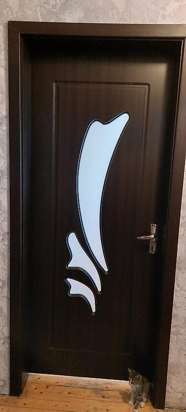 qapi dekoru: Daxili qapılar dəsti - Material: tünd qəhvəyi MDF/laminat örtüklü — 3
