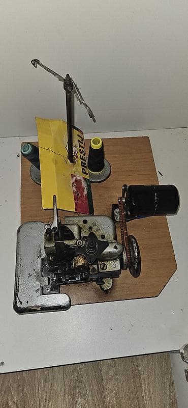 overlok maşını satilir: Sənaye overlok tikiş maşını – kompakt stol üstü quruluş — 3