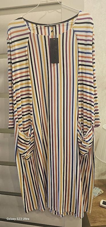 libas: “Bayan Elbise” - Ölçü: 48,baha alinib zakazla - Rəng: çoxrəngli — 1