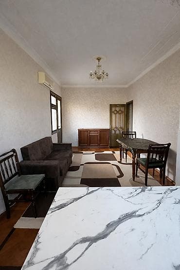 2 otaqlı mənzil – studiya planlı - Geniş və işıqlı zal mətbəxlə — 2