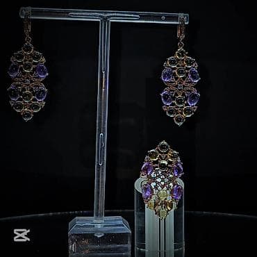 В комплекте: Серьги, Серебро, 925 проба — 1