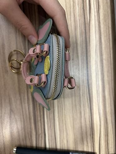 Rəngarəng mini aksessuar/kiçik çanta–açarliq - Material: teksturalı — 2