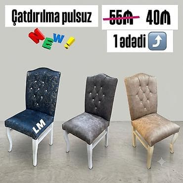 Oturacaqlar / Stullar. Sifarişlə və yeni📌 Qiymət : 40₼( 1 ədədi)