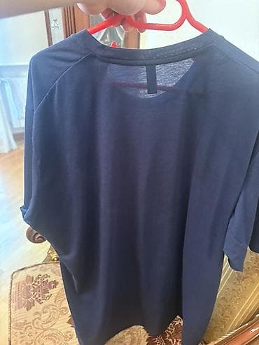 t shirt: Futbolka, Adidas, 2XL, rəng - Göy — 2