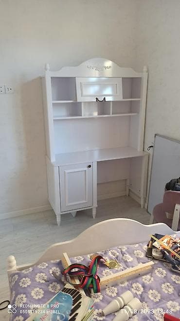 uşag mebeli: Oğlan üçün, Yeni, Təknəfərlik çarpayı, Yazı masası, Dolab, Komod — 6