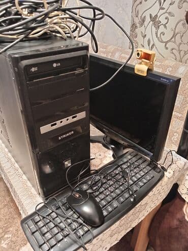 intel core i3 qiymeti: Masaüstü kompüter seti Tərkibi: - Striker korpuslu sistem bloku - — 1