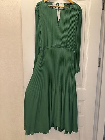 elbiseler: Kokteyl donu, Midi, Massimo Dutti, L, XL — 4
