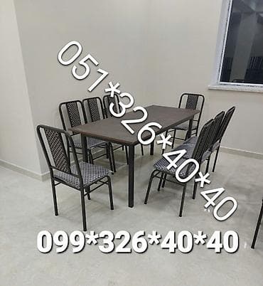 ucuz stullar: Mətbəx üçün, Yeni, Açılmayan, Dördbucaq masa, 4 stul — 10