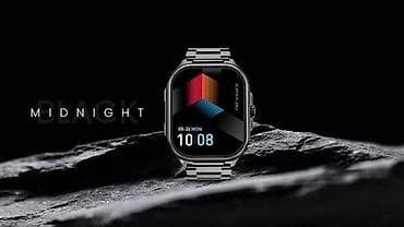 HiFuture Midnight Black ağıllı saat - Premium metal korpus və