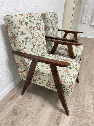чехол для стульев: Б/у, Кресло, Ткань — 2