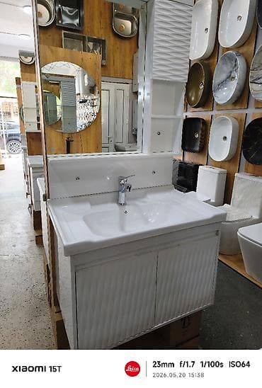 Moydadırlar: Hamam üçün lavabo və şkaf dəsti - Material: yüksək keyfiyyətli — 1