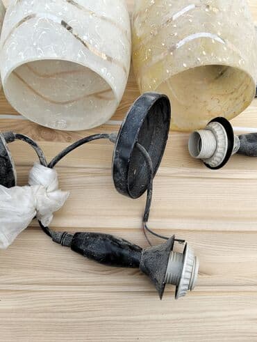 Digər ev dekoru: Çılçıraq, 3 lampa, Şüşə — 3