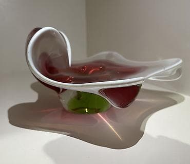 gil qablar: Murano üslubda dekorativ şüşə qab - Material: əl işi qalın, ağır şüşə — 2