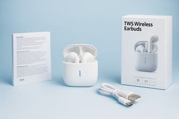 Yeni Simsiz (Bluetooth) Qulaqcıqlar, rəng - Ağ — 1