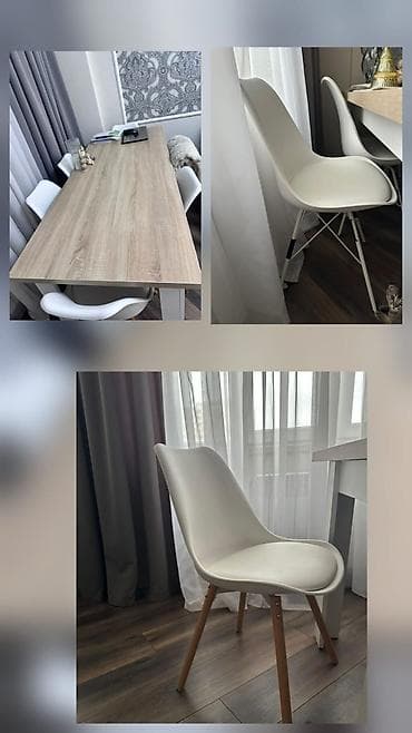 metbex divan: Mətbəx üçün, Açılmayan, Dördbucaq masa, 4 stul — 1