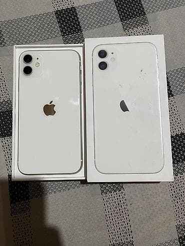 IPhone 11, 64 GB, Ağ, Simsiz şarj, Face ID