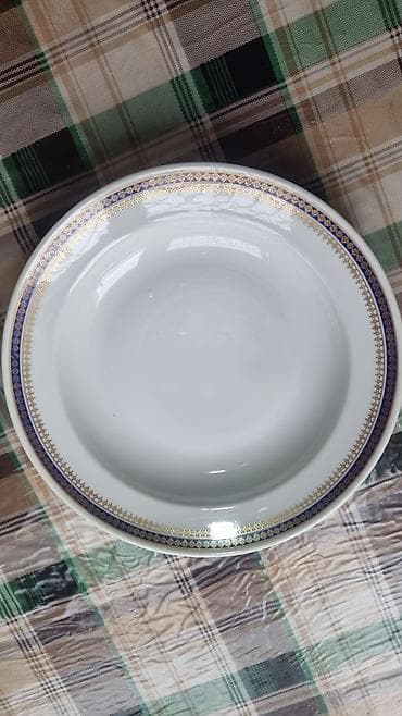 Тарелки, 1 шт., цвет - Белый, Фарфор