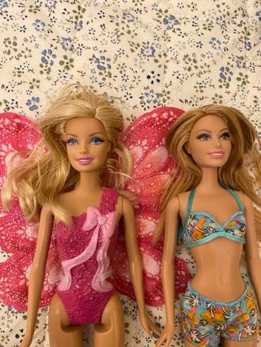 uşaq yelencek: Barbie tipli iki kukla - Kukla 1: Çəhrayı paltarlı pəri mövzulu — 3