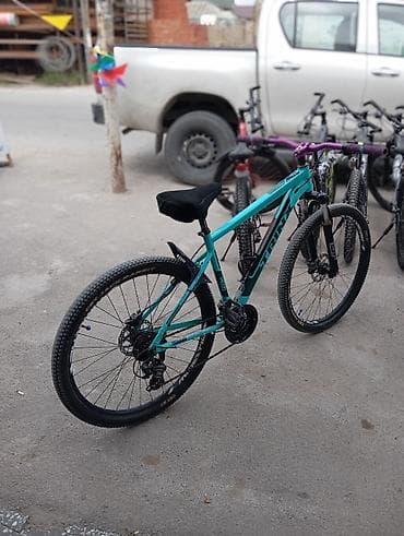 Trinx dağ velosipedi - Rəng: firuzəyi (mat), bənövşəyi sükan və — 6