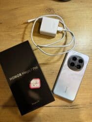 agdaş telefon: Honor Magic 7 Pro, 512 GB, rəng - Boz, Sensor, Barmaq izi, Simsiz şarj — 1