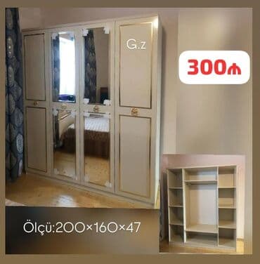 mətbəx üçün şkaf: Yeni, Açılan, 4 qapılı Düz dolab — 1