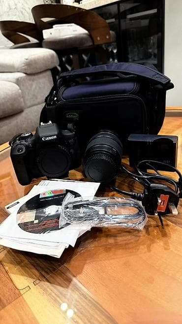 Foto və videokameralar: Canon EOS 750D DSLR fotoaparat dəsti Məhsul tərkibi:Cantada bu — 4