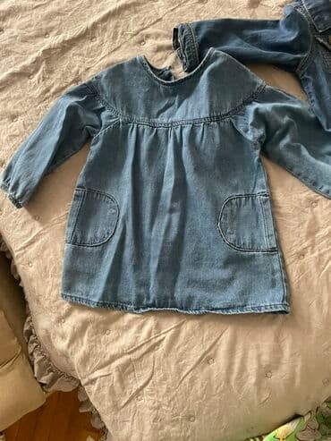 детские джинсовые вещи: Uşaq üçün denim dəst - 1 ədəd cins pencək: klassik yaxalıqlı — 3