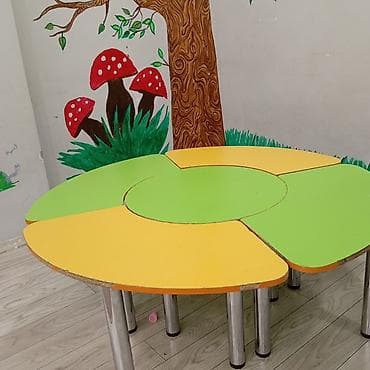 mebel usaq: Oğlan və qız üçün, Siyirməsiz, Bağça masası, Stulsuz — 2