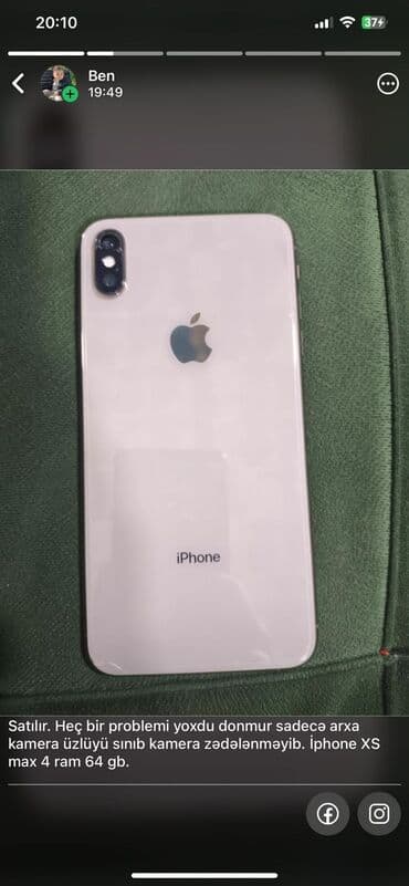 lenovo lp3 pro: IPhone Xs Max, 64 GB, Gümüşü — 1
