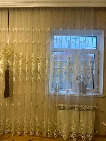 Ковры: Б/у, Тюль, цвет - Белый — 1