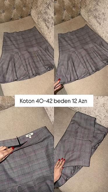 Qadın ətəkləri – müxtəlif modellər və ölçülər 1) Denim ətək - Rəng — 5