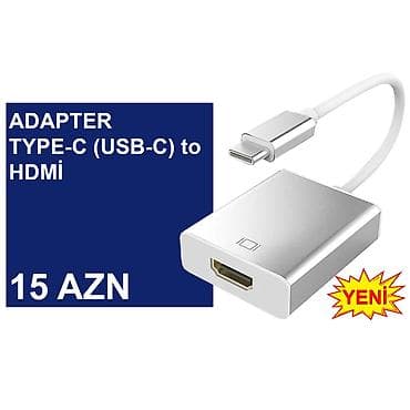 komputer setup: Type-C/USB-C Adapterlər/Konverterlər (Çeviricilər) ⭐Type-C (USB-C) to — 4