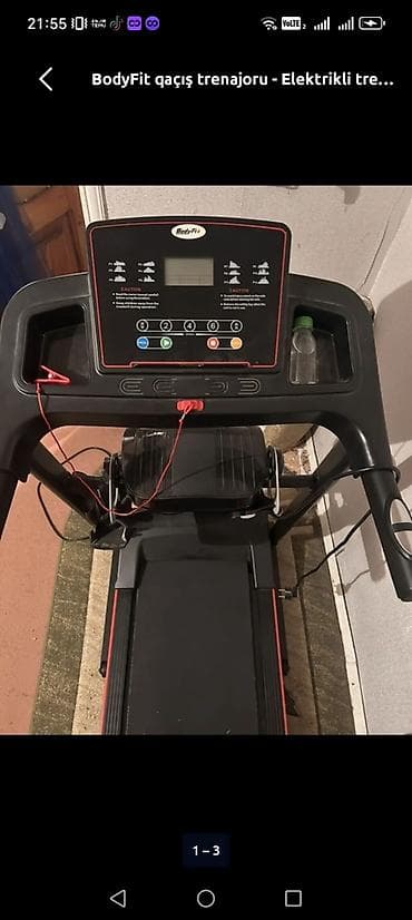 İdman və istirahət: BodyFit elektrikli qaçış trenajoru 120 ceki dağ rejimi var masaj aleti — 2