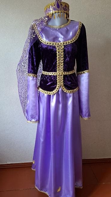 Şəxsi əşyalar: Qadınlar üçün milli rəqs/libas dəsti – bənövşəyi - Komplekt: uzun — 3