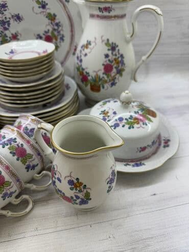 xurusdal qablar: Nahar dəsti, rəng - Ağ, Farfor — 2