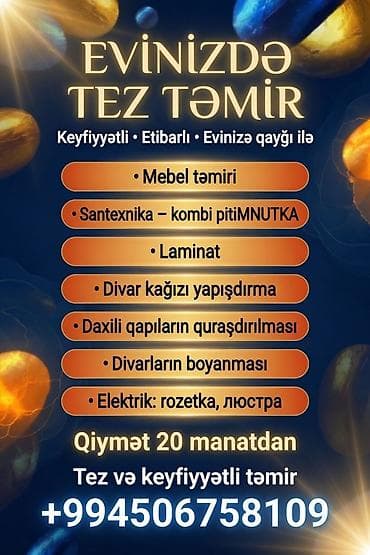 nasos temiri: Evinizdə tez və keyfiyyətli təmir xidmətləri - Mebel təmiri - — 2